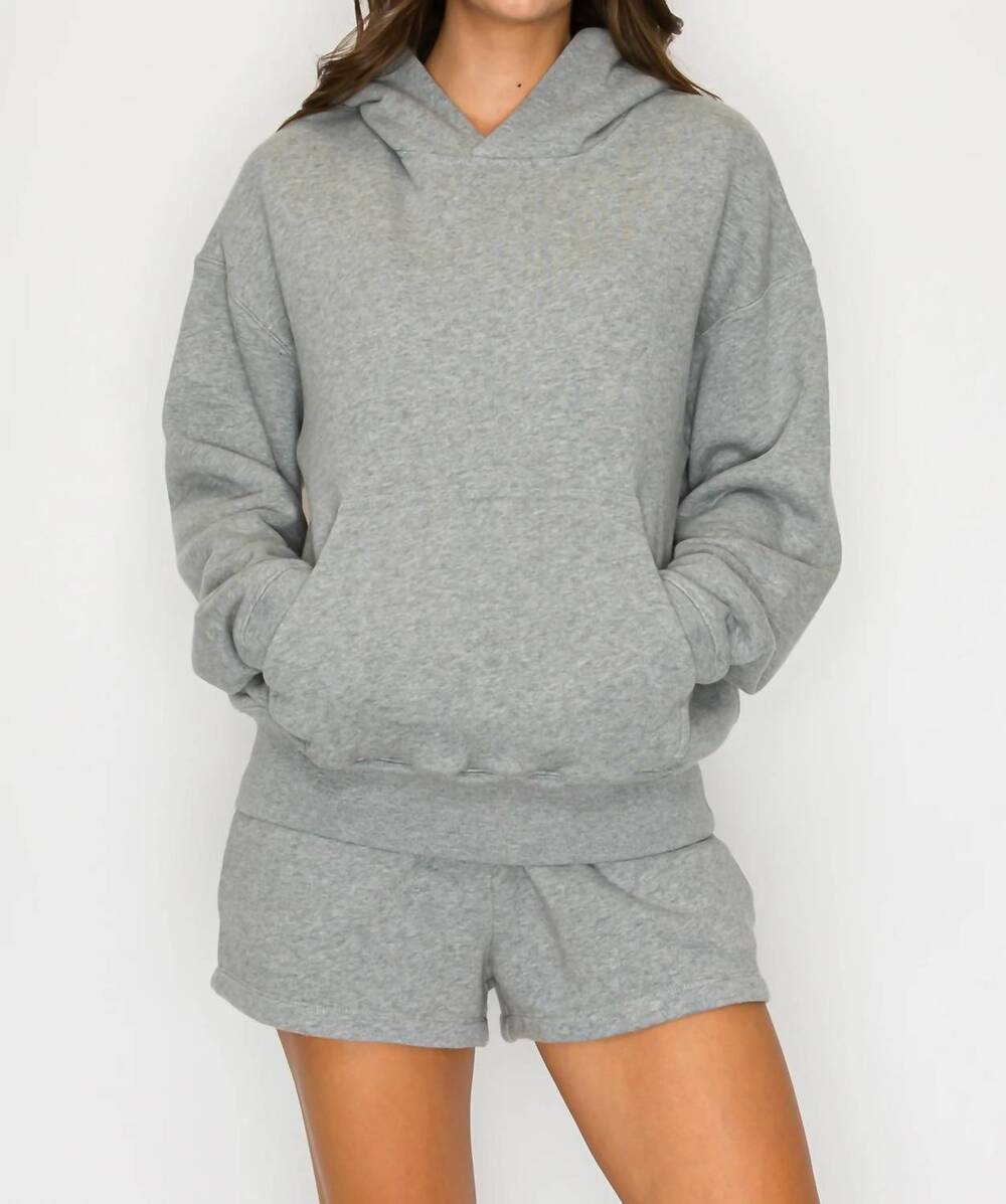 NEW KNIT RIOT anchor hoodie in heather gray